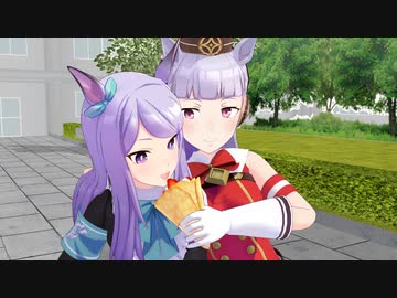 【MMDウマ娘】懐かしのCM踊ってもらった【マックイーン＆ゴルシ】