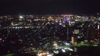 ホテル日航新潟から見た5月22日の新潟市の夜景