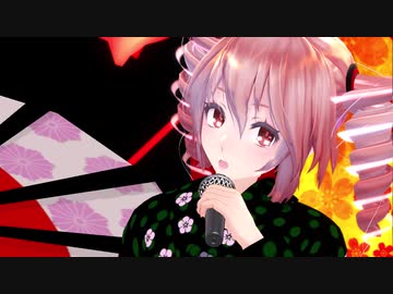 MMD 「昭和最後の秋のこと」 着物（浴衣）重音テト UTAUカバー