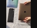 きれい2020新型macbookairハードケース青色M1グラデーション カラー マックブックプロ エアー 保護 カバーPro13.3インチ薄型軽量16インチ耐衝撃ブルー緑ピンク色キラキラ