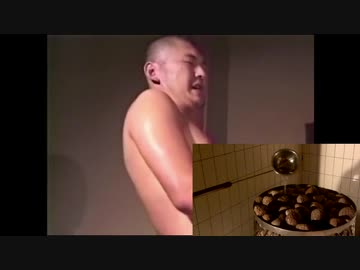 ロウリュをする大先輩