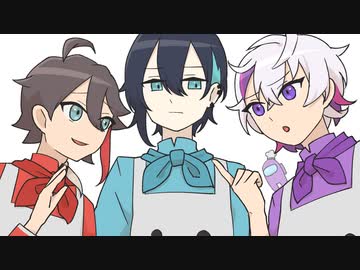 【手描き切り抜き】料理中に現れたインポスター【メッシャーズ・三枝明那・黛灰・不破湊】