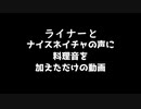 ライナーとナイスネイチャの声に料理音を加えただけの動画