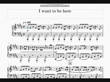 ミュージカル 刀剣乱舞 東京心覚 より「I want to be here」ピアノアレンジ