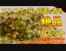 絶品！初夏の味わい「ニンニクの芽と蕾のリゾット」/Il risotto ai boccioli e germogli di aglio.