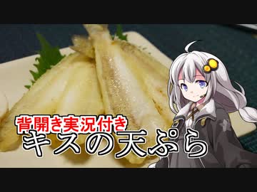 釣れなくても料理！キスの天ぷら 背開き手順付き！【VOICEROIDキッチン】