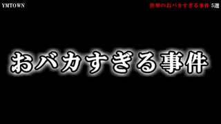 【驚愕】世界のおバカすぎる事件 5選