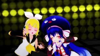 【MMD】ポジティブ☆ダンスタイム【音街ウナ・鏡音リン】