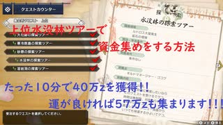 MHR：上位水没林採掘ツアーで資金集めをする方法