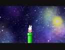 宇宙を旅行するミッフィー