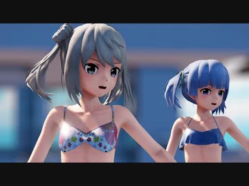 【MMD艦これ】 朝潮型水着で気まぐれメルシィ