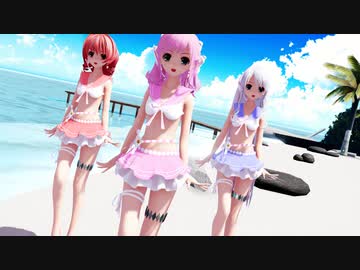 【らぶ式モデルFC10周年祭】らぶ式Coco・Rouge・Yukiで『Make you happy』1080p