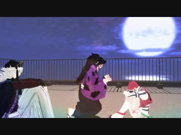 【鬼滅のMMD】落ち込んでる参を慰める壱と弐【上弦壱弐参】