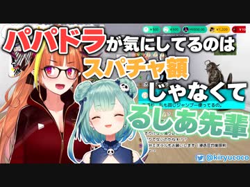 【桐生ココ】かなココハウスに良く来る先輩第1位のるしあちゃん、パパドラに好かれる【ホロライブ切り抜き】