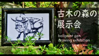 古木の森の展示会 < Ballpoint pen drawing exhibition > - その1 -