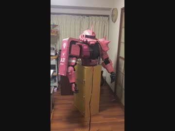 1 12スケールの 動くシャアザク を高校生が制作 腕を上げてポーズを決める姿に 本気出しすぎだろ の声 マピオンニュース