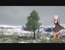 木を見る猫耳あかりちゃん