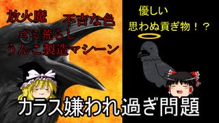 【ゆっくり解説】神社に放火していくカラスの悪行の数々!?気に入った人には貢ぎ物？意外と知らないカラスの実態