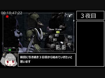 Five Nights at Freddy's any% RTA 46：１７ part2