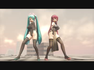 【MMD】らぶ式ルカKKC＆らぶ式ミクKKCで『ハイファイレイヴァー』