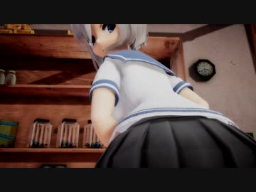 【艦これMMD】　こっち向いて浜風さん　【MiluMMD】