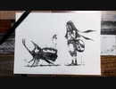 妖精 - その2 - 【ボールペン画メイキング】- Ballpoint pen drawing -