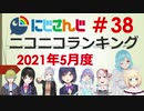 にじさんじニコニコランキング #38 2021年5月度