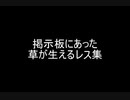 掲示板にあった草が生えるレス集