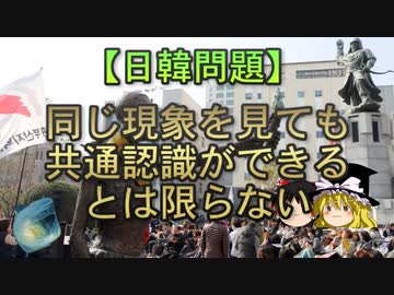 【ゆっくり解説】同じ現象を見ても共通認識ができるとは限らない