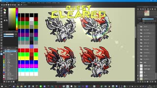 天彗龍バルファルクのポケモン風ドット絵タイムラプス / Valstrax Pokemon style Sprite Timelapse