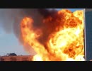 ロシア ノボシビルスクのガソリンスタンドが大爆発…多角度からの映像