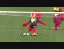 パーサくん、コトノちゃんのシュート練習