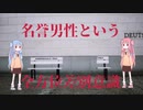 [VOICEROID解説]名誉男性という全方位差別意識[注意喚起]