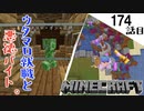《Minecraft》ついにウタマロがニートを脱出しました！・・・美味い話には裏がありつつ、変態仙人な174話目《てきとうサバイバル》