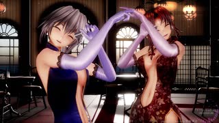 【東方MMD】美鈴と咲夜で「イケないLipStick」1080P