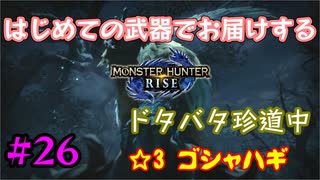 【MHRise】#26 はじめての武器でお届けするドタバタ珍道中 【☆3 ゴシャハギ】