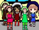Kaoガール列伝5人変身シーン