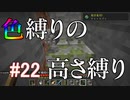 【Minecraft】色縛りの高さ縛り【Part 22】