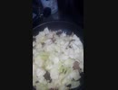 飯テロ　ただキャベツを炒めてるだけ