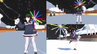 【Beat Saber × VRMDANCE】改変スノウエルフで「好き！雪！本気マジック」Suki! Yuki! Maji Magic feat. 初音ミク - Mitchie_M