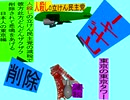 人殺しの立憲民主党の爆撃機が日本各地を減税爆弾で破壊するアニメーション東京編　東京の東京タワーに爆撃機が登場し減税爆弾を投下し爆発し削除が行われ東京都民が悲鳴をあげる