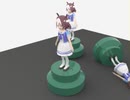 海ブドウを発見したスペシャルウィーク人形