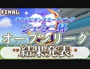 【ウマ娘】ジェミニ杯オープンリーグの決勝戦　結果発表