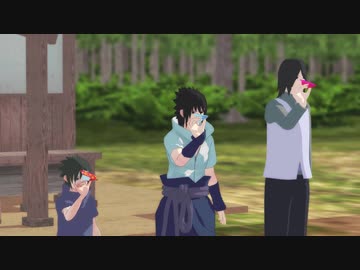 Mmdナルト サスケ達が紙飛行機飛ばす ニコニコ動画