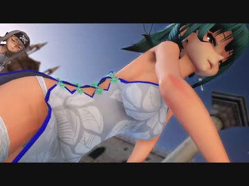 【MikuMikuDance】　rouge式夕張さんとセクシ～な仲間達で『ビーバー』