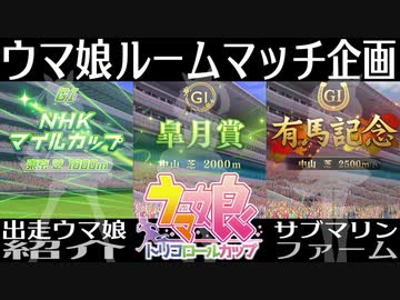 【ウマ娘/ルームマッチ企画】きっとトリコロールカップのその先へ！参加ウマ娘紹介【サブマリンファーム】