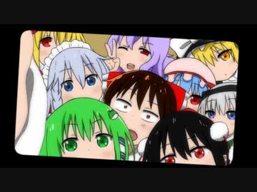 【第13回東方ニコ童祭】博麗さんちとメイド長【手描き】