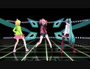 【MMD】SCREAM【ミク・テト・リン】
