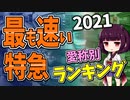 【鉄道豆知識】最も速い特急列車ランキング愛称編2021 #47