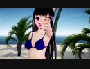 【MMD】黒髪ミクさんで「海を泳ぐ月」【らぶ式モデルFC10周年祭】